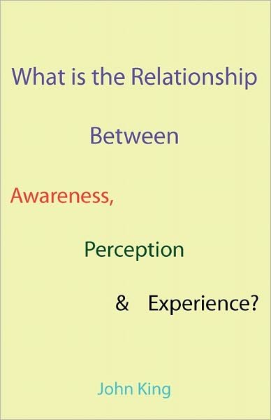 Cover for John King · What is the Relationship Between Awareness, Perception &amp; Experience? (Paperback Book) (2011)