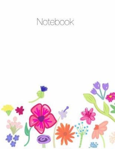 Notebook, Large, 8.5 X 11, Ruled + Grid Notes, Floral Cover Theme - April Chloe Terrazas - Bøger - Crazy Brainz - 9781941775332 - February 20, 2016