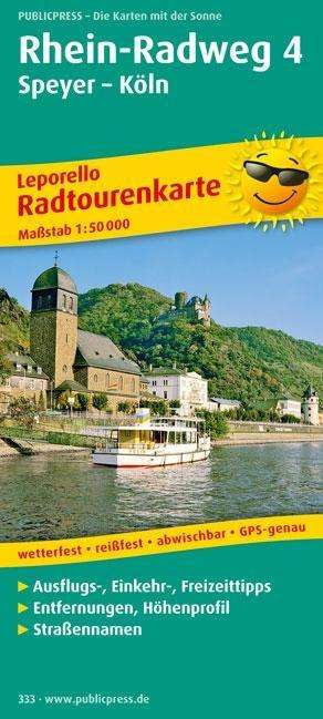 Cover for Publicpress · PublicPress Radwanderk. Rhein-Radweg.4 (Bok)