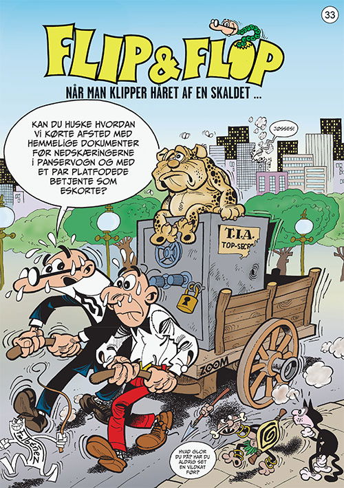 Cover for F. Ibáñez · Flip &amp; Flop: Flip &amp; Flop 33: Når man klipper håret af en skaldet .... (Poketbok) [1:a utgåva] (2023)