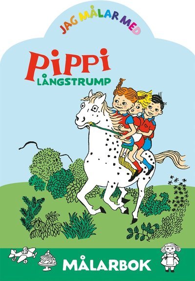 Cover for Astrid Lindgren · Jag målar med Pippi Långstrump : Målarbok (Papirvare) (2020)
