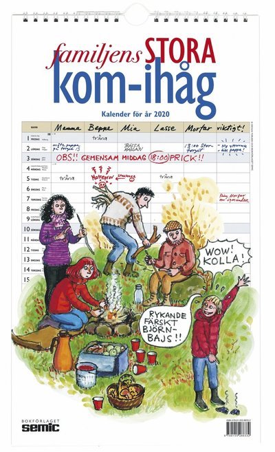 Cover for Cecilia Torudd · Familjens stora kom-ihåg-kalender 2020 (Spiral Book) (2019)