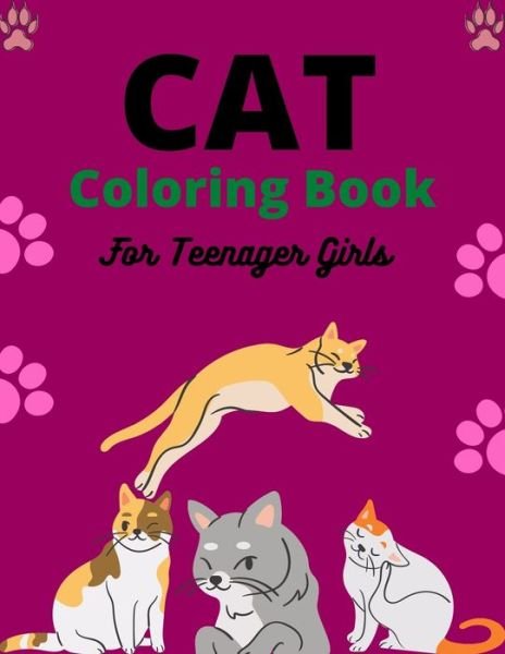 Cover for Ensumongr Publications · CAT Coloring Book For Teenager Girls (Pocketbok) (2020)