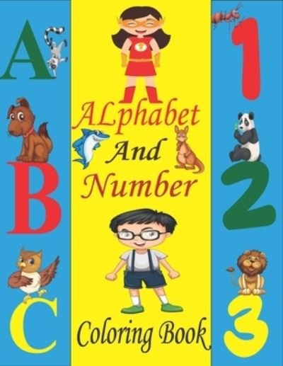 Cover for Tfatef Toura · Alphabet and Number Coloring Book (Paperback Bog) (2021)
