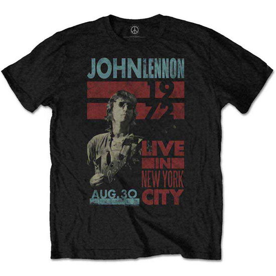 Cover for John Lennon · John Lennon Unisex T-Shirt: Live In New York City (T-shirt)