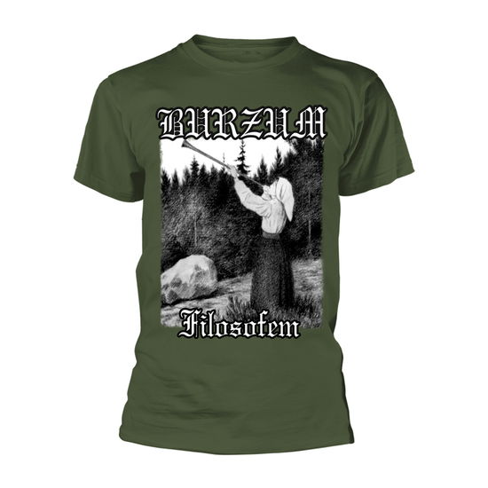 Cover for Burzum · Burzum: Filosofem (Green) (T-Shirt Unisex Tg. S) (T-shirt) [size S] [Green edition] (2020)