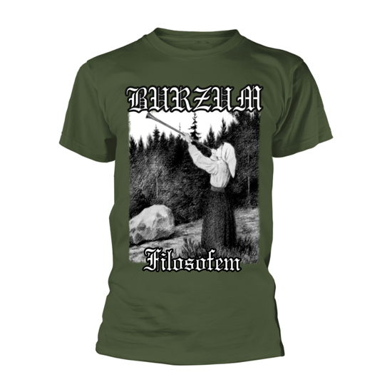 Cover for Burzum · Filosofem (Green) (T-shirt) [size S] [Green edition] (2020)
