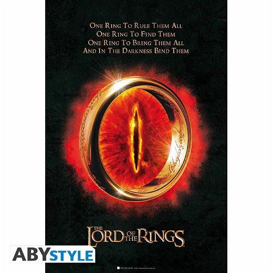Cover for Großes Poster · LORD OF THE RINGS - Poster « The One Ring » (91.5x (MERCH) (2019)