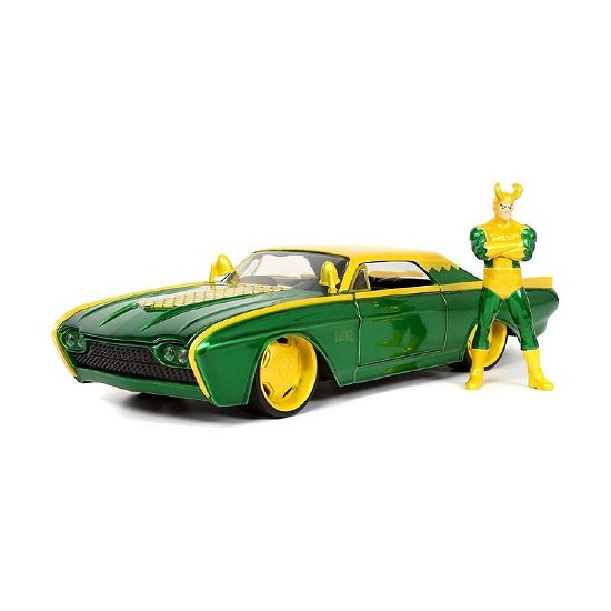 Loki Ford Thunderbird In Scala 1:24 Die-Castcon Personaggio - Marvel: Jada Toys - Mercancía - Dickie Spielzeug - 4006333080333 - 