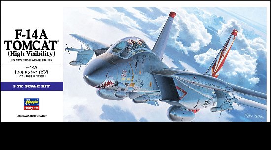 Cover for Hasegawa · 1/72 F-14a Tomcat High Visibility U.s. Navy E3 (Leketøy)