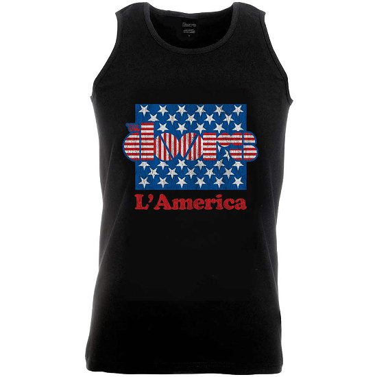 The Doors Unisex Vest T-Shirt: L'America - The Doors - Merchandise - Bravado - 5055295383333 - 