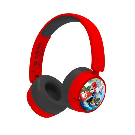 OTL Bluetooth Wireless Junior Mario Kart Headphones Mario Kart Red Headphones - OTL Bluetooth Wireless Junior Mario Kart Headphones Mario Kart Red Headphones - Merchandise - Oceania Trading Limited - 5055371625333 - 