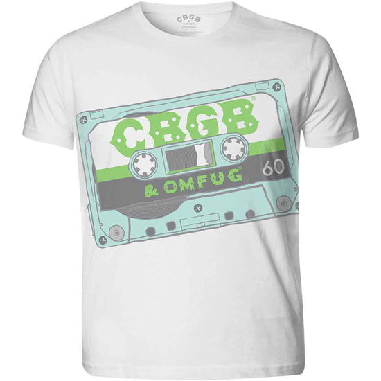 Cover for Cbgb · CBGB Unisex Sublimation T-Shirt: Tape (White) (T-shirt) [size XXL] [Sublimation, White - Unisex edition] (2017)