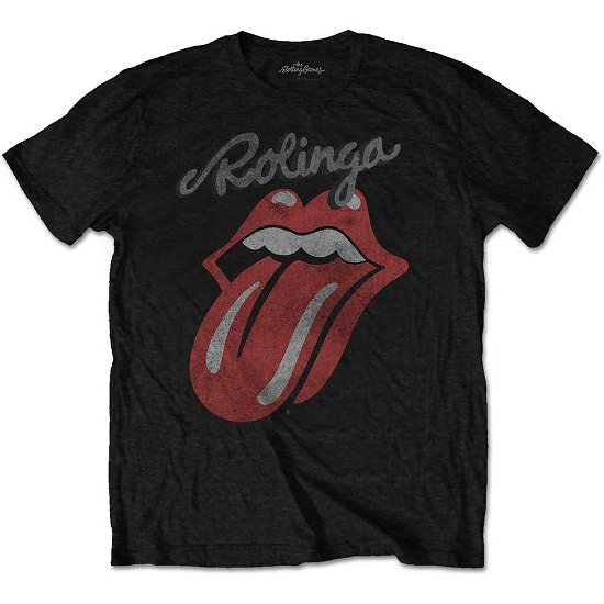 The Rolling Stones Unisex T-Shirt: Rolinga - The Rolling Stones - Koopwaar -  - 5056170638333 - 