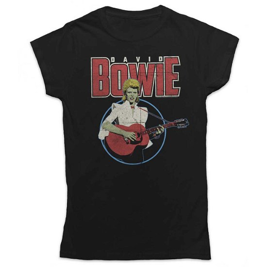 Cover for David Bowie · David Bowie Ladies T-Shirt: Acoustic Bootleg (T-shirt) [size S] [Black - Ladies edition]