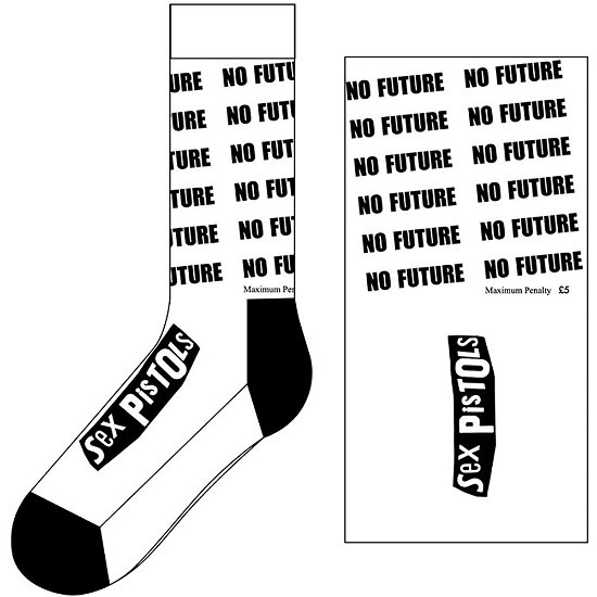 Cover for Sex Pistols - The · The Sex Pistols Unisex Ankle Socks: No Future (UK Size 7 - 11) (Klær) [size M] [White - Unisex edition]