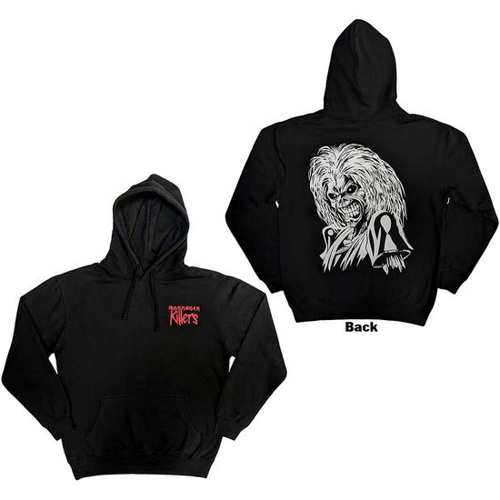 Iron Maiden Unisex Pullover Hoodie: Killers Eddie (Back Print) - Iron Maiden - Produtos -  - 5056737222333 - 