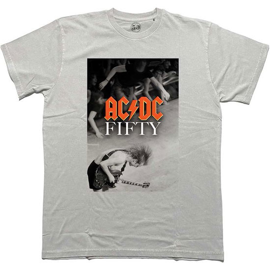 Cover for AC/DC · AC/DC Unisex T-Shirt: Angus Stage (Grey) (T-shirt) [size S] (2024)