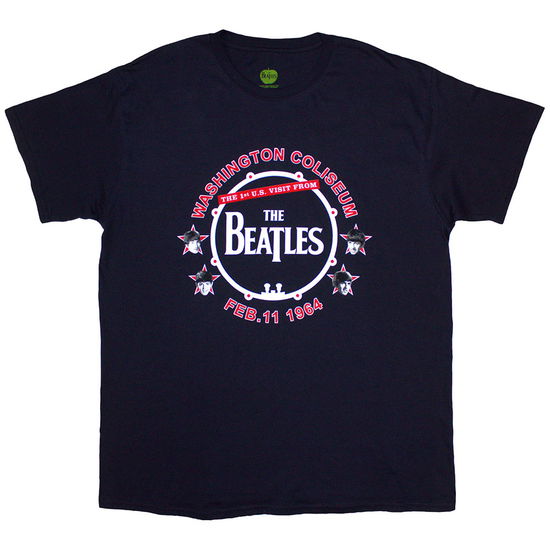 Cover for The Beatles · The Beatles Unisex T-Shirt: Washington '64 Drum (T-shirt) [size S] (2024)