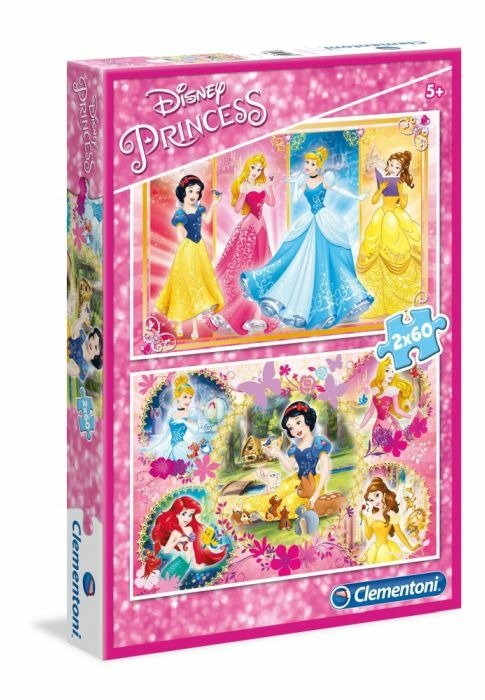 Cover for Clementoni · Puslespil, 2x60, Disney Princess (Puslespil) (2023)