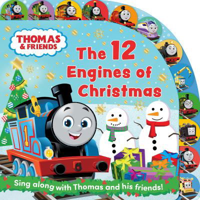 Cover for Thomas &amp; Friends · Thomas &amp; Friends: The 12 Engines of Christmas (Board book) (2023)