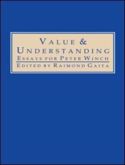 Cover for Raimond Gaita · Value and Understanding: Essays for Peter Winch (Pocketbok) (2013)