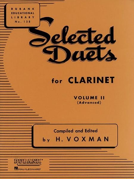 Cover for H Voxman · Selected Duets for Clarinet Vol 2 (Paperback Book) (2017)