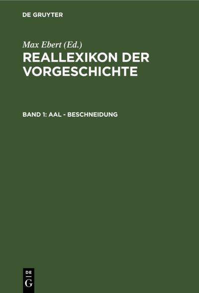 Cover for Max Ebert · Aal - Beschneidung (Book) (1924)