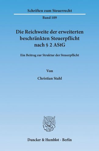 Die Reichweite der erweiterten be - Stahl - Books -  - 9783428141333 - August 29, 2013