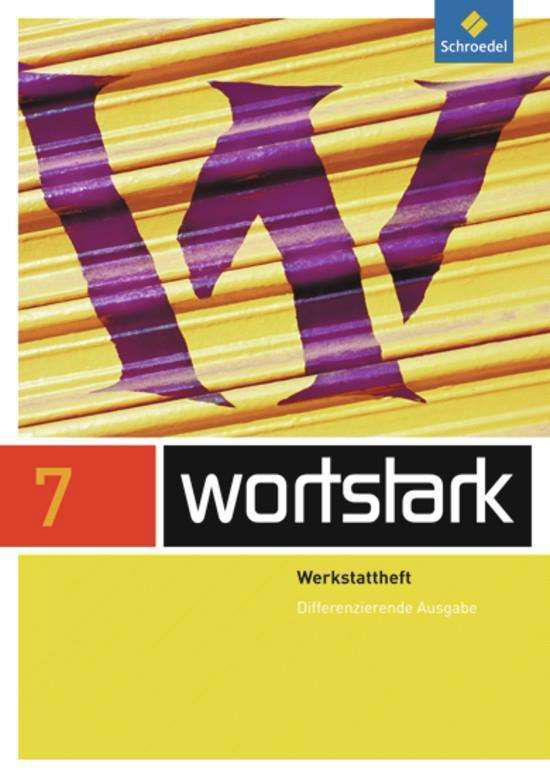 Cover for August Busse, Ingrid Hintz, Peter KÃ¼hn · Wortstark,Diff. 7.Kl.Werkstattheft (Book)