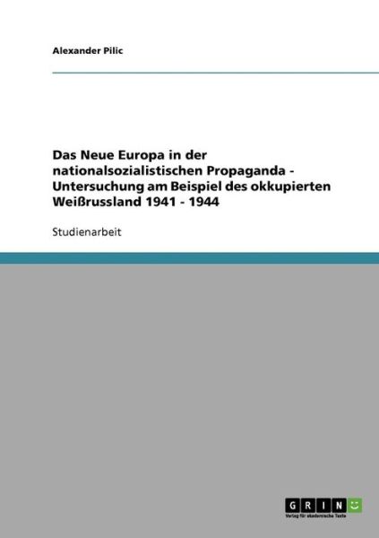 Cover for Pilic · Das Neue Europa in der nationalso (Book) [German edition] (2013)