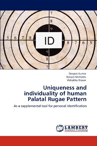 Cover for Vishakha Grover · Uniqueness and Individuality of Human Palatal Rugae Pattern: As a Supplemental Tool for Personal Identification (Taschenbuch) (2012)