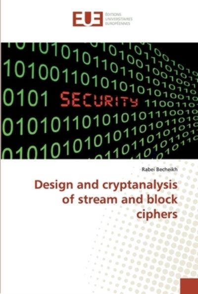 Cover for Becheikh · Design and cryptanalysis of st (Book) (2019)