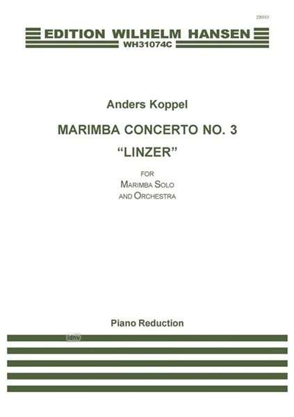 Cover for Anders Koppel · Anders Koppel: Concerto No.3 for Marimba and Orchestra (Piano Score) (Partituren) (2015)