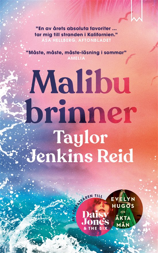 Cover for Taylor Jenkins Reid · Malibu brinner (Pocketbok) (2024)