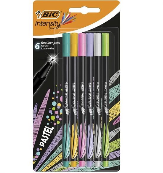 BIC Intensity Fineliners Pastel 6st. - Bic - Merchandise -  - 3086123498334 - 