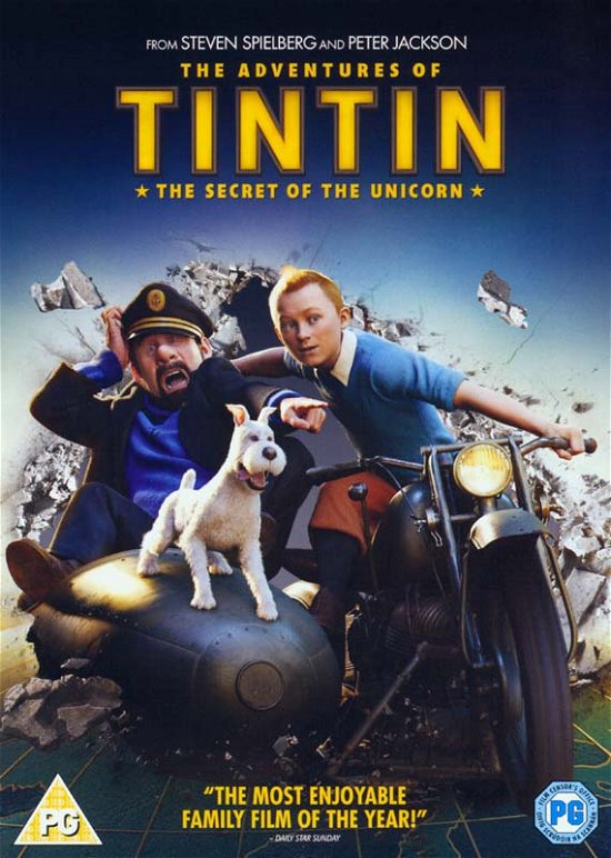 Cover for The Adventures of Tintin - the · The Adventures Of Tintin - The Secret Of The Unicorn (DVD) (2012)