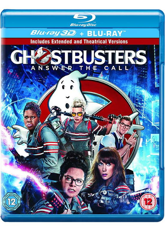 Cover for Ghostbusters 3D Extended Edition · Ghostbusters - Answer The Call 3D+2D (Blu-Ray) (2016)