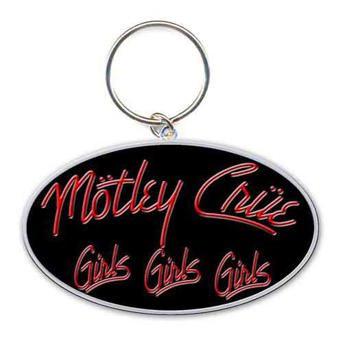 Motley Crue Keychain: Girls, Girls, Girls (Enamel In-fill) - Mötley Crüe - Merchandise - Unlicensed - 5055295302334 - 21. oktober 2014