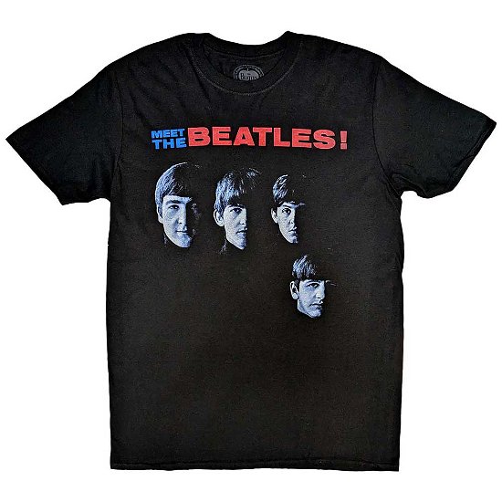 Cover for The Beatles · The Beatles Unisex T-Shirt: Meet The Beatles (T-shirt) [size L] [Black - Unisex edition]
