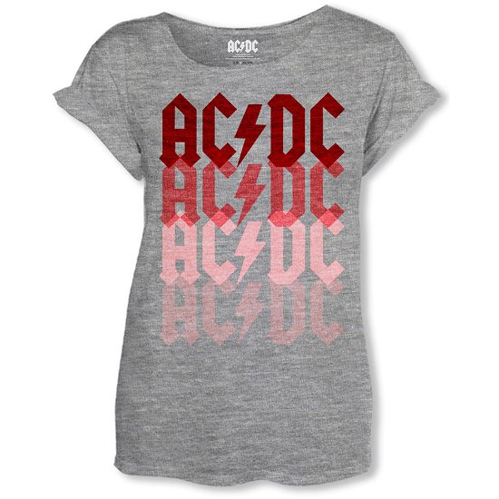 Cover for AC/DC · Logo Fade Ladies -xl-grey (T-shirt) [size XL] [Ladies edition] (2016)