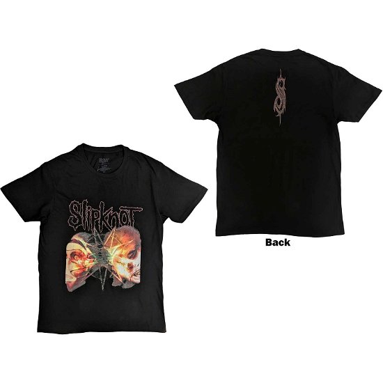 Slipknot Unisex T-Shirt: 2 Faces (Back Print) - Slipknot - Merchandise -  - 5056561088334 - 