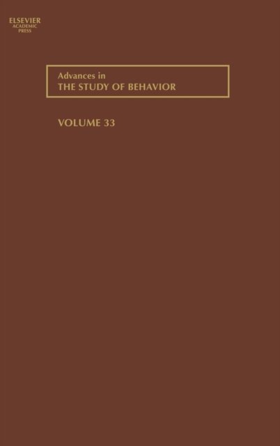 Cover for Jay S Rosenblatt · Advances in the Study of Behavior - Advances in the Study of Behavior (Gebundenes Buch) (2003)