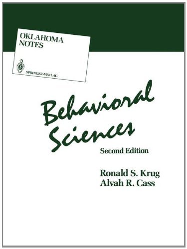 Cover for Krug · Behavioral Sciences (Bok) (1986)