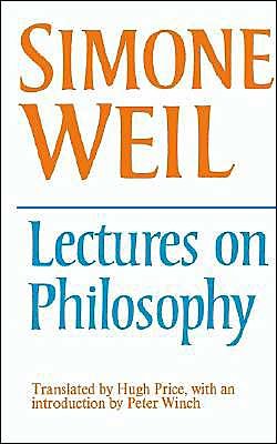 Cover for Simone Weil · Lectures on Philosophy (Taschenbuch) (1978)