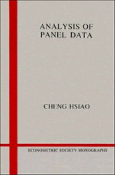 Cover for Hsiao, Cheng (University of Southern California) · Analysis of Panel Data - Econometric Society Monographs (Paperback Bog) (1989)