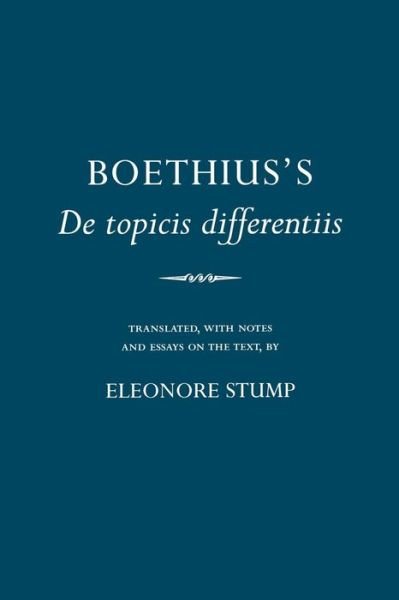 Cover for Boethius · Boethius's &quot;De topicis differentiis&quot; (Paperback Book) [New edition] (2004)