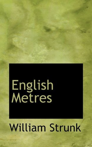 Cover for William Strunk · English Metres (Paperback Book) (2009)