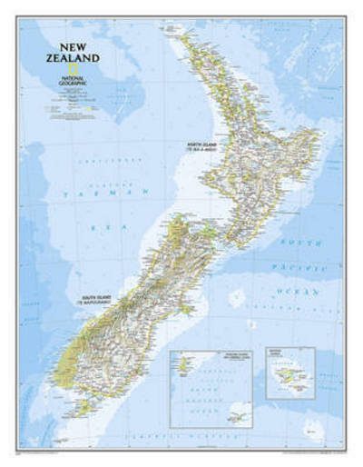 Cover for National Geographic Maps · New Zealand, Tubed (Landkarten) [2019th edition] (2019)