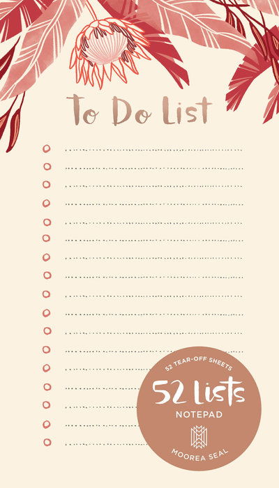 Cover for Moorea Seal · 52 Lists To Do List Notepad - 52 Lists (Paperback Book) (2018)